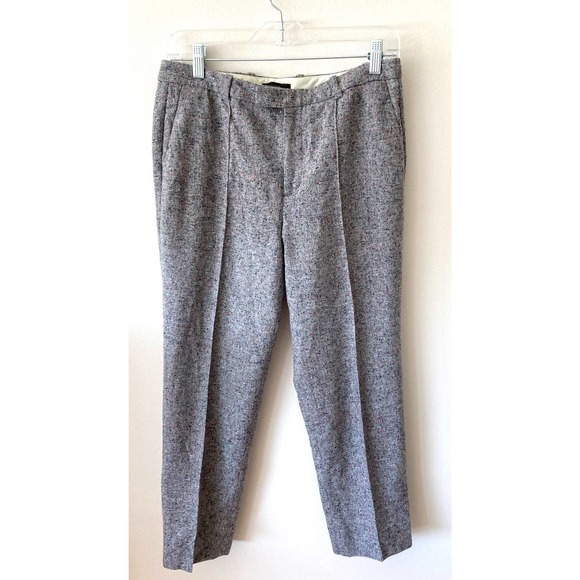 J. Crew Wool Crop Confetti Dress Pants Gray Size 4
